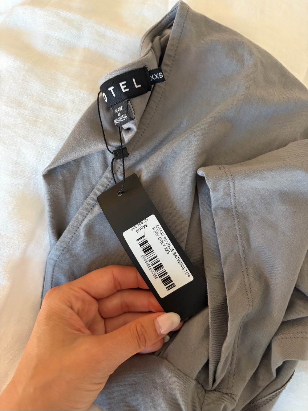 Motel Rocks Ruched V-Neck Short Sleeve Top - Picture 3 of 3